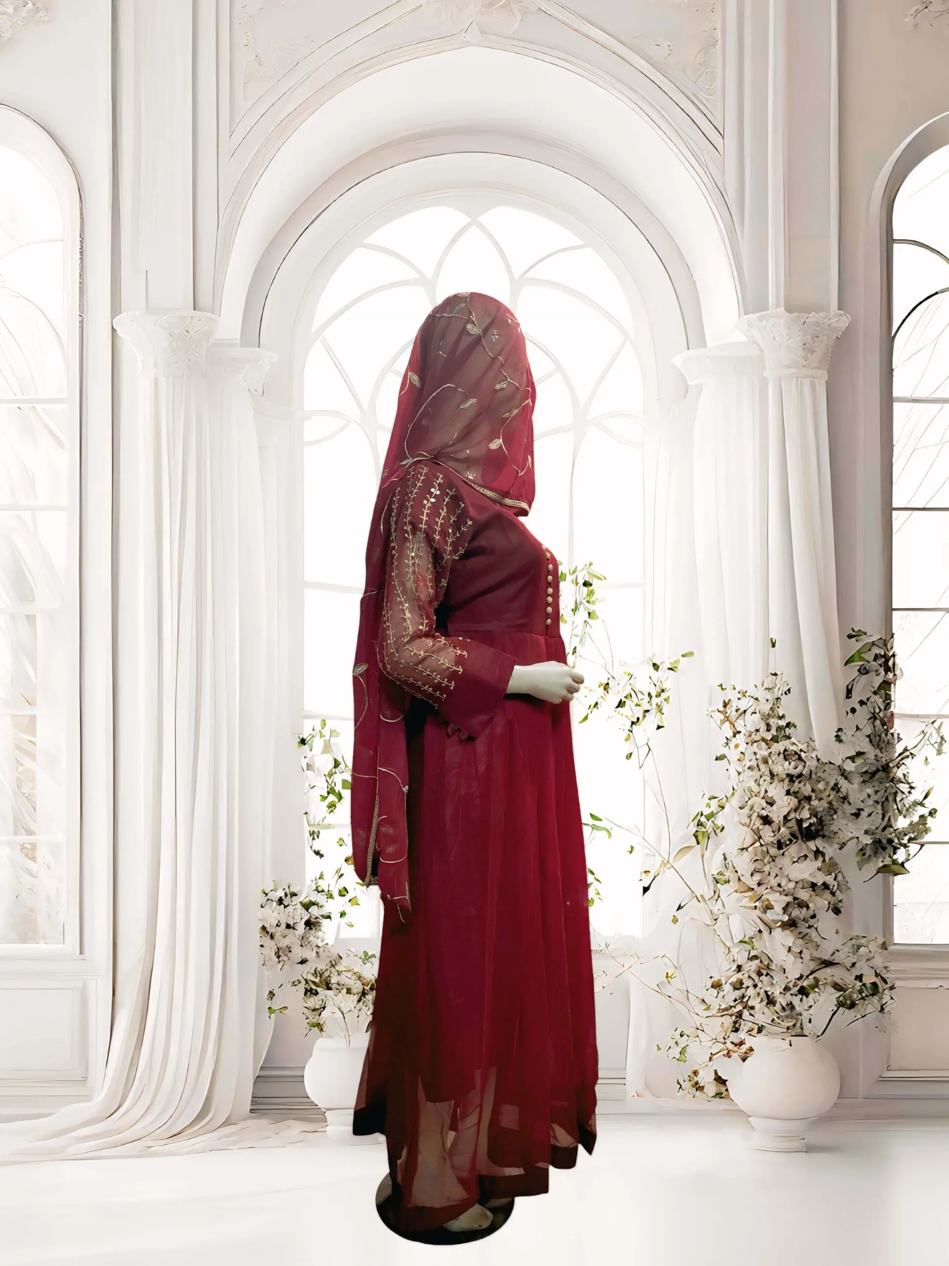 Zari Chiffon Maxi 3 Piece - Image 3