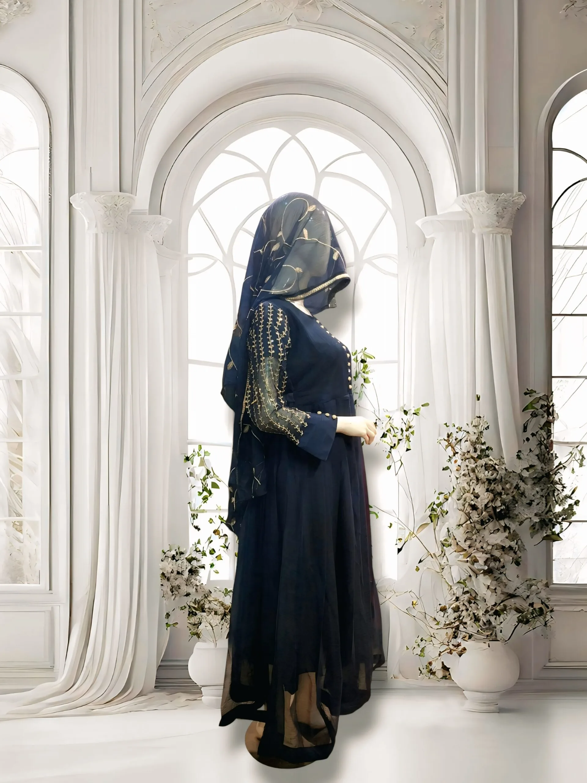 Zari Chiffon Maxi 3 Piece - Image 4
