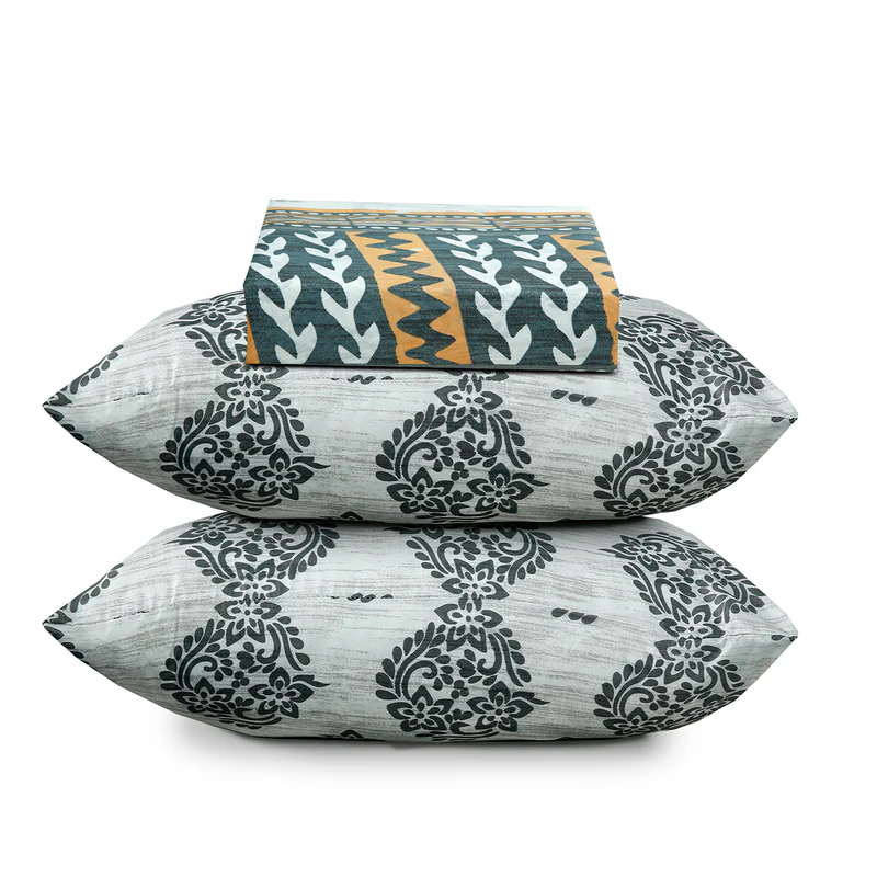 RBG 923 Salonika Cotton 3 Piece Double Bed Bedsheet Set 3 RBG 923 Salonika Cotton 1