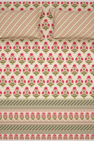 RBG 924 Salonika Cotton 3 Piece Double Bed Bedsheet Set 1