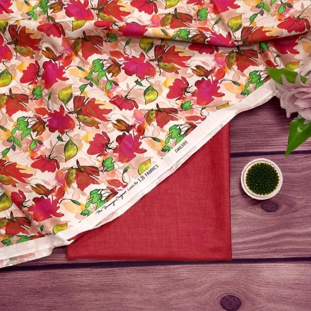 I.B Bonanza 2 Piece Lawn Unstitched SN 1308