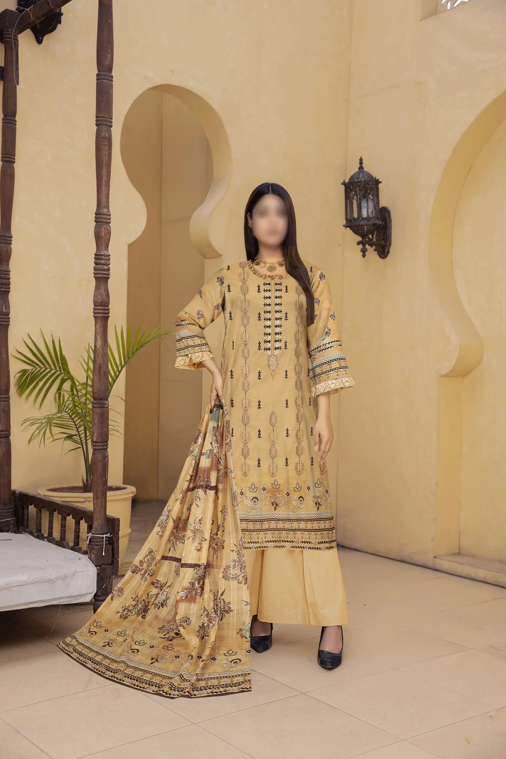 Embroidered Lawn Unstitched 3 Piece B933 1 Embroidered Lawn Unstitched 3 Piece B933