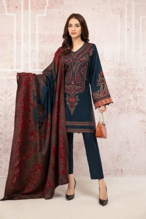 Embroidered Dhanak Unstitched 3 Piece SN 2509