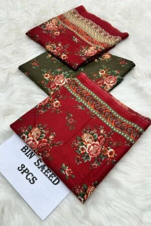 SN 774 Bin Saeed 3 Piece Lawn Unstitched