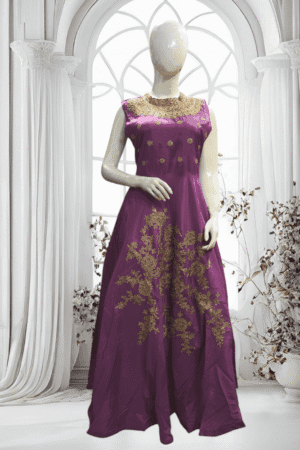 Fasiha Embroidered Kataan Silk Maxi