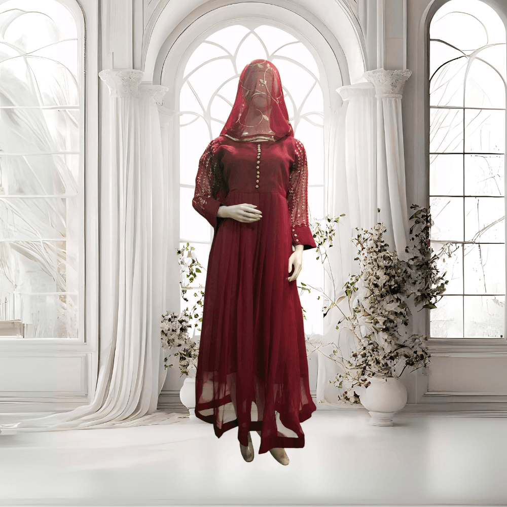 Zari Chiffon Maxi 3 Piece 1 Zari Chiffon Maxi 3 Piece