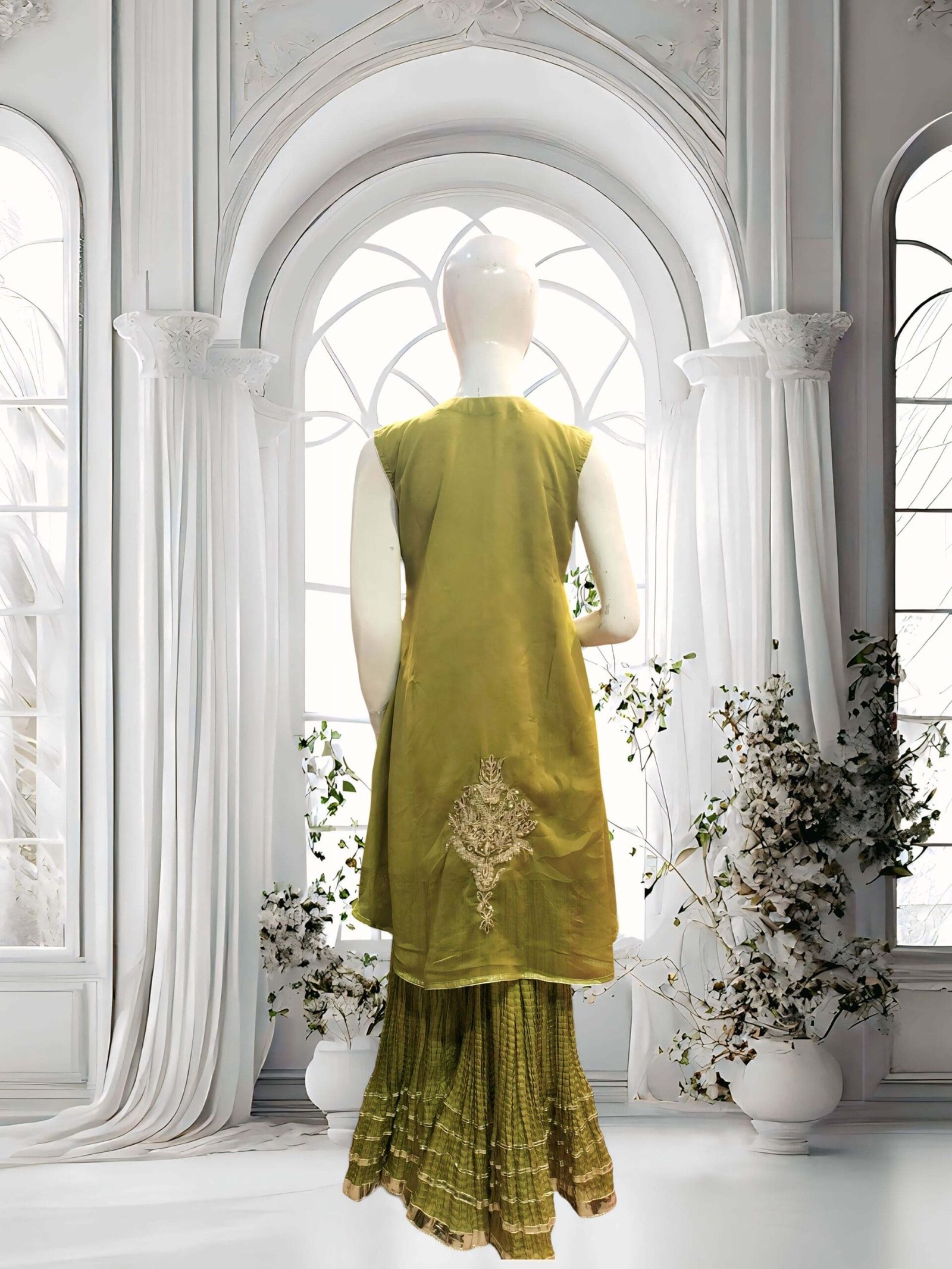 Rimal Crushed Garara Kurti Dress 2 Rimal Crushed Garara Kurti Dress - Image 2