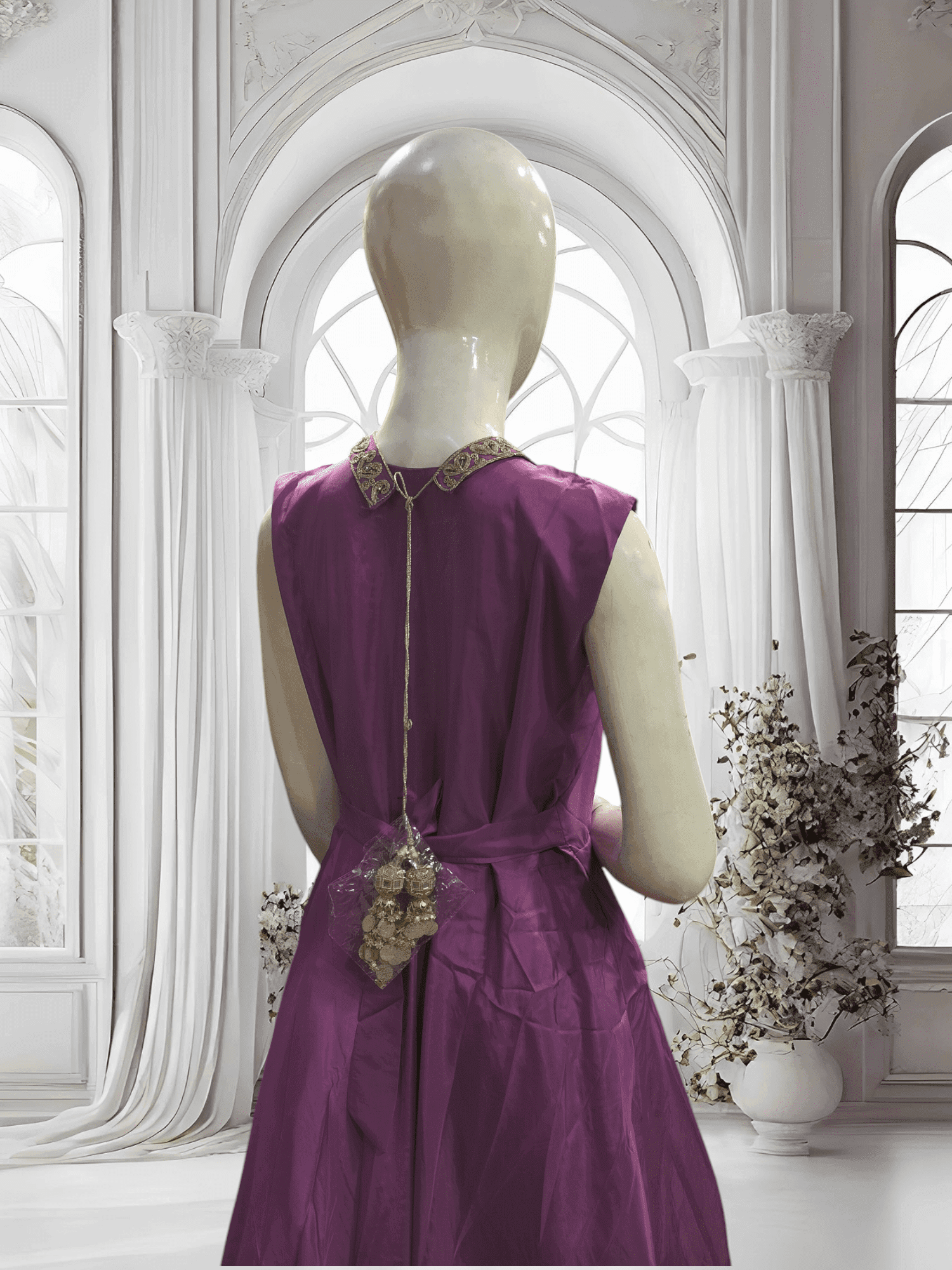 Fasiha Embroidered Kataan Silk Maxi 2 Fasiha Embroidered Kataan Silk Maxi - Image 2