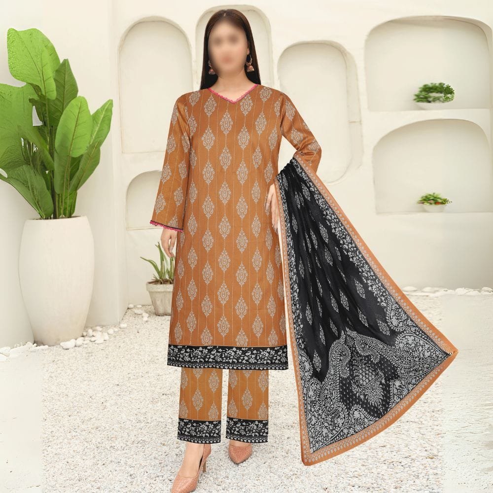 Crystal Lawn Unstitched 3 Piece CLA 01 1 Crystal Lawn Unstitched 3 Piece CLA 01